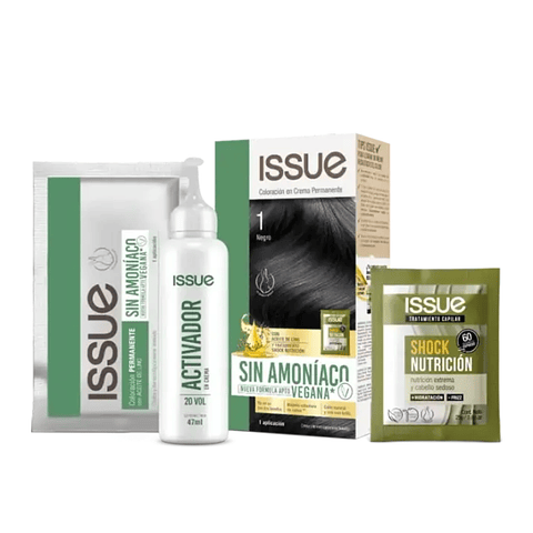 Tinte Isuue Kit Sin Amoniaco Tono Color Tintura Cabello
