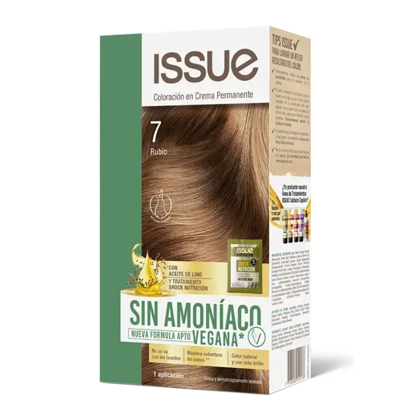 Tinte Isuue Kit Sin Amoniaco Tono Color Tintura Cabello 4
