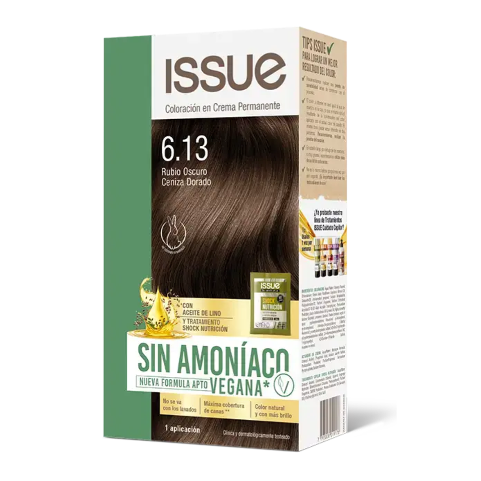 Tinte Isuue Kit Sin Amoniaco Tono Color Tintura Cabello 5