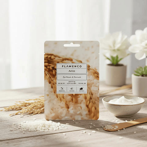 Mascarilla Facial Hidratante de Arroz Y Trigo