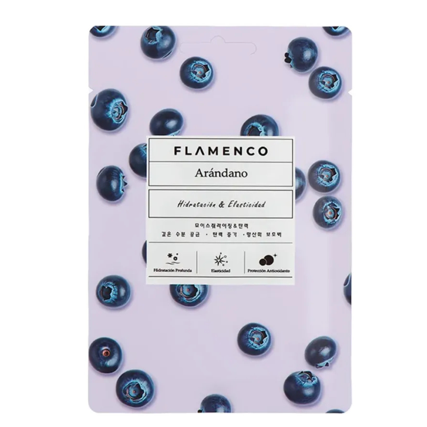 Mascarilla Facial Hidratante de Arandanos Flamenco 1