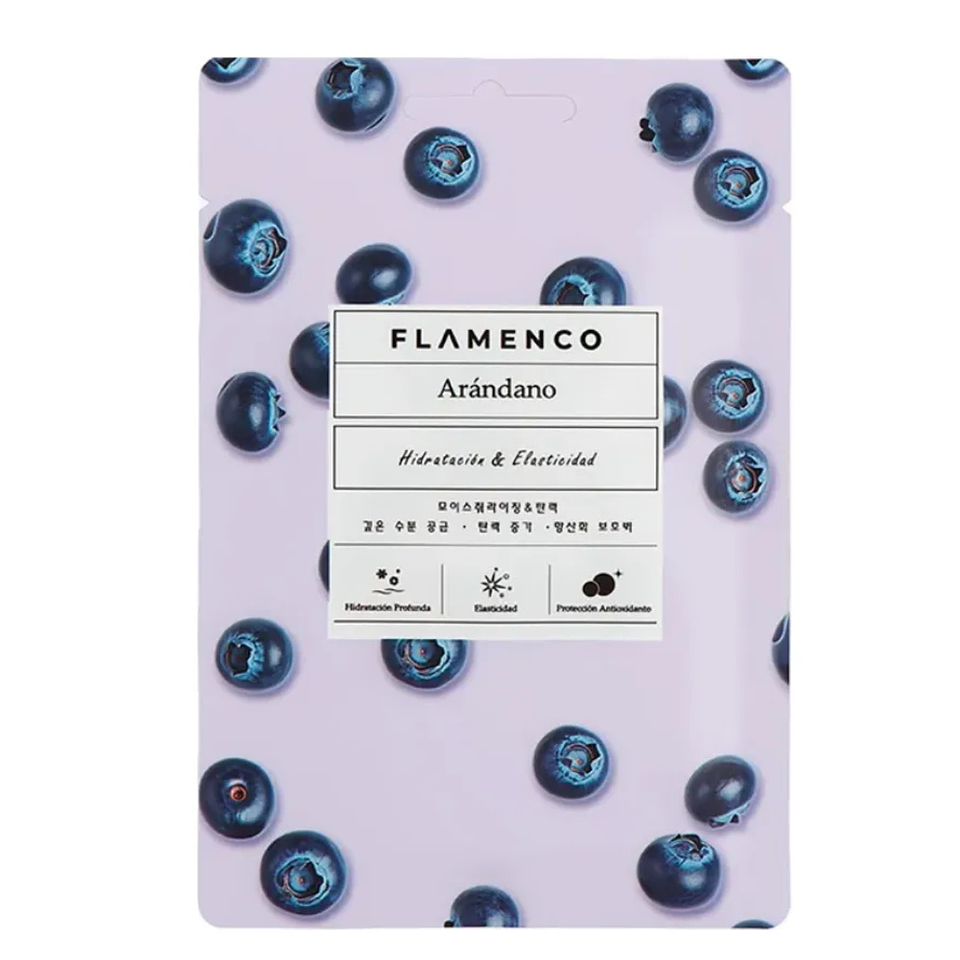 Mascarilla Facial Hidratante de Arandanos Flamenco 1