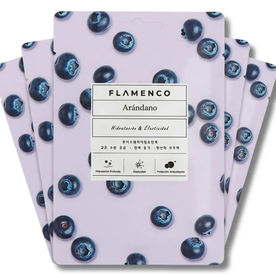 Mascarilla Facial Hidratante de Arandanos Flamenco 3