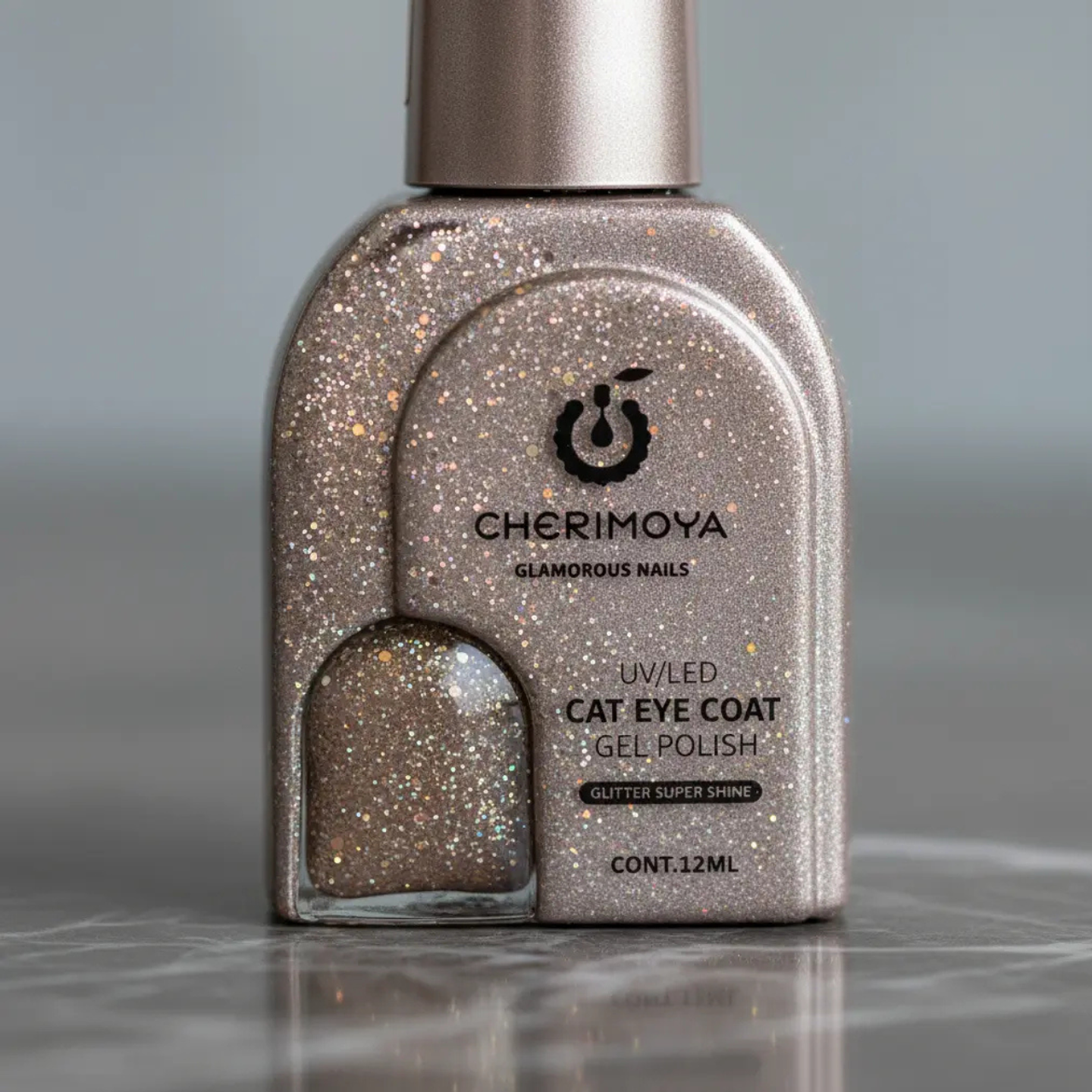 Esmalte Cat Eye Ojo De Gato Glitter Super Shine 005 - Cherimoya 4