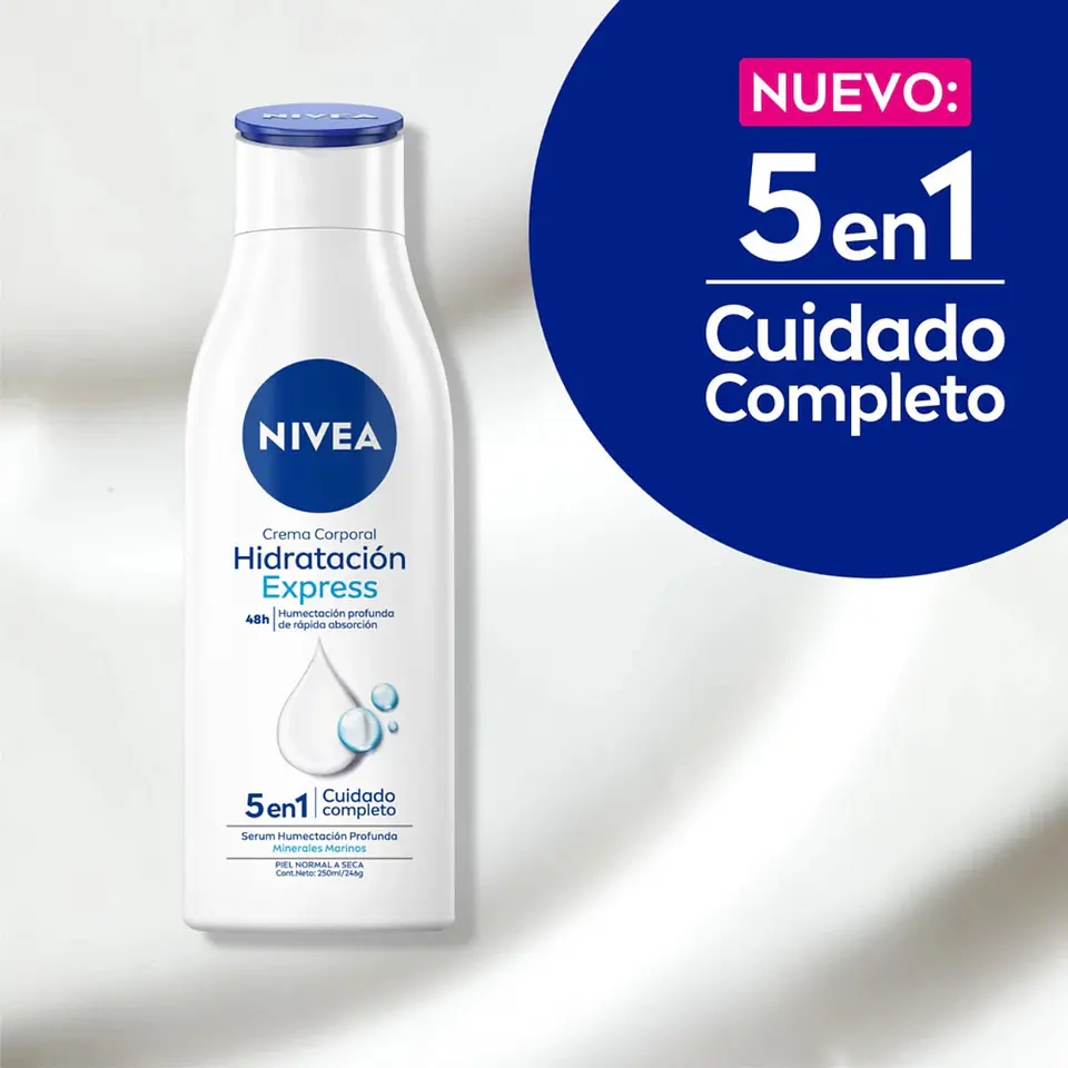 Crema Corporal Hidratación Express Nivea 250 Ml 3