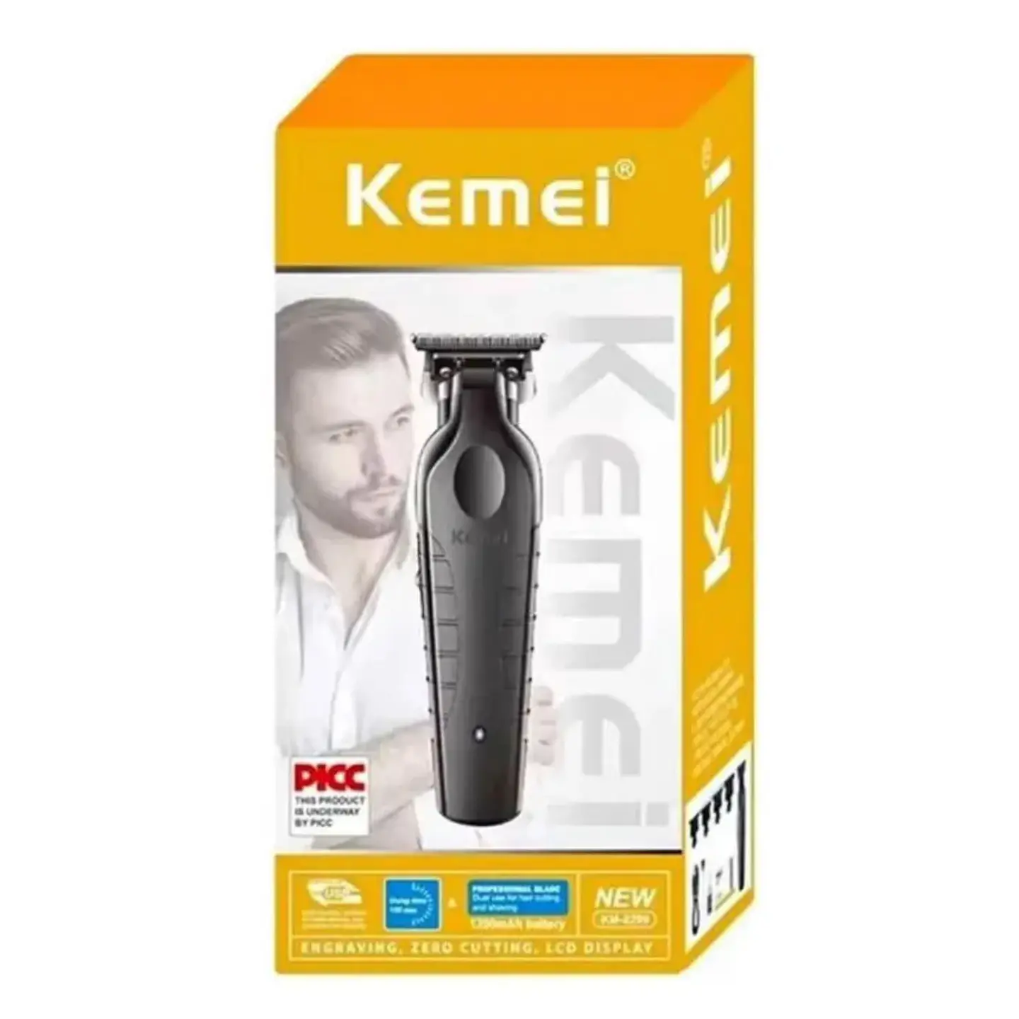 Cortadora De Pelo Profesional Kemei Km-2299 Inalámbrica + Accesorios 4