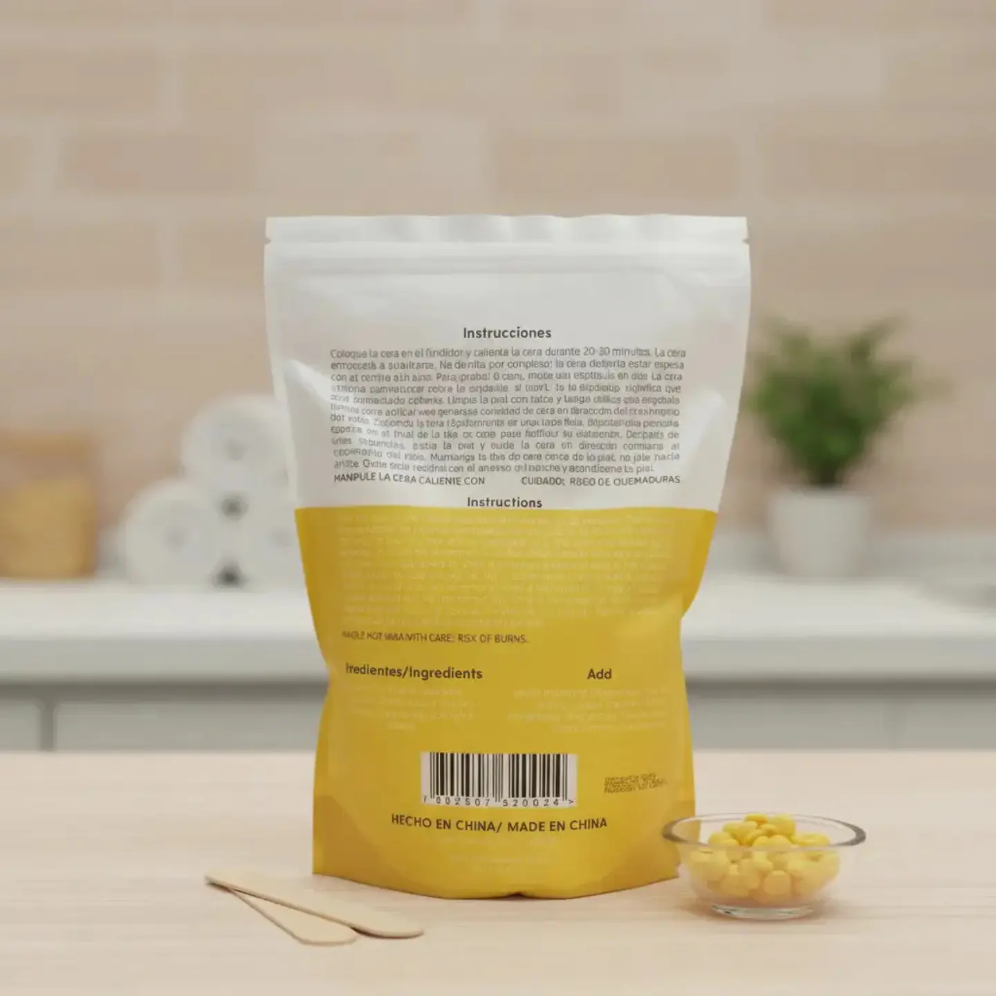 Maxcare® Cera Elastica Depilatoria 1kg (miel) 3