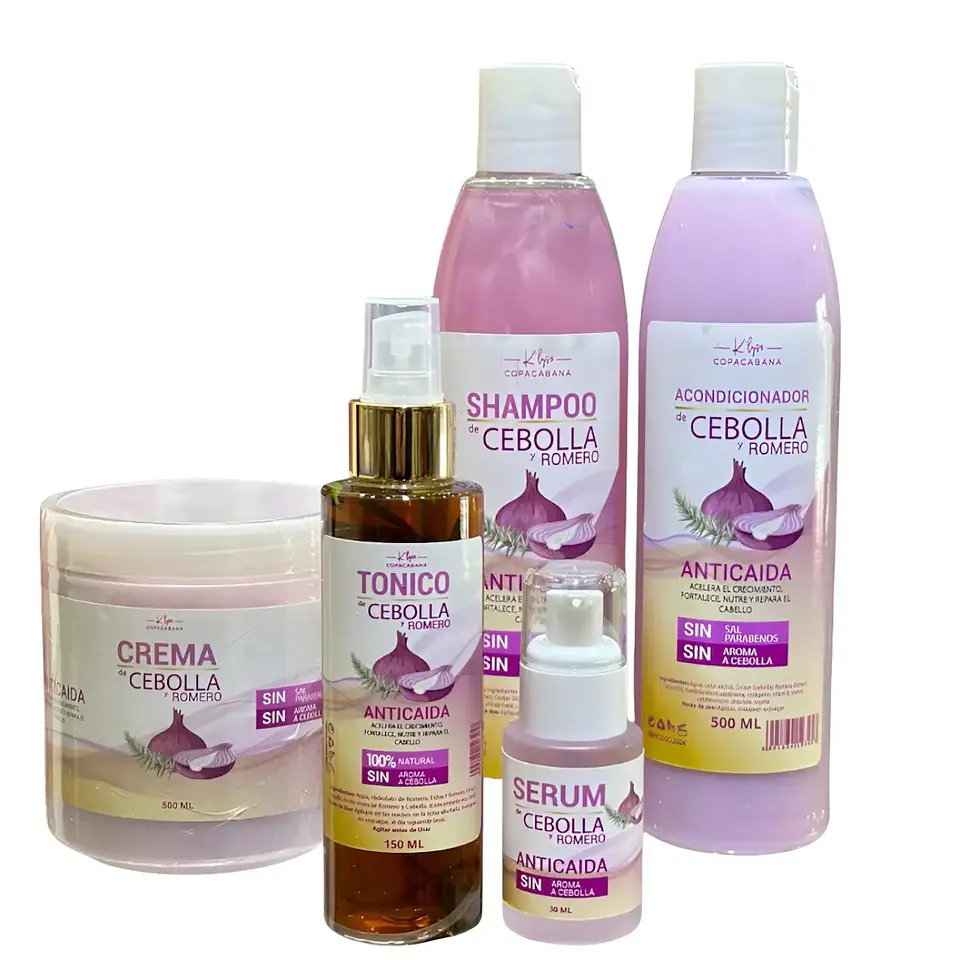 Kit Capilar Anticaida Cebolla Y Romero Copacabana 1