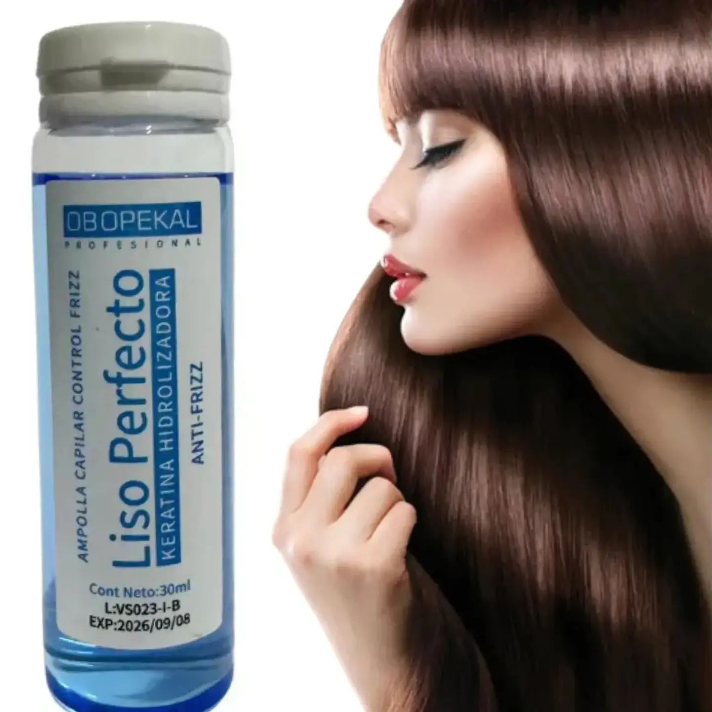 Pack Ampolla Capilar Obopekal Liso Perfecto Antifrizz X6 3