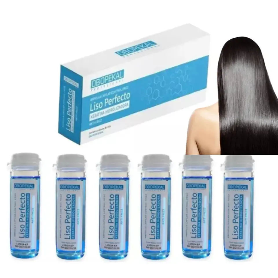 Pack Ampolla Capilar Obopekal Liso Perfecto Antifrizz X6 1
