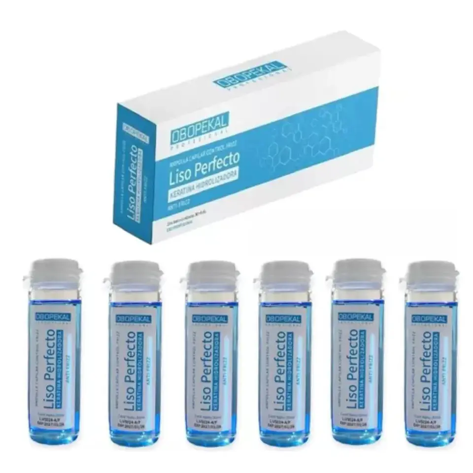 Pack Ampolla Capilar Obopekal Liso Perfecto Antifrizz X6 2