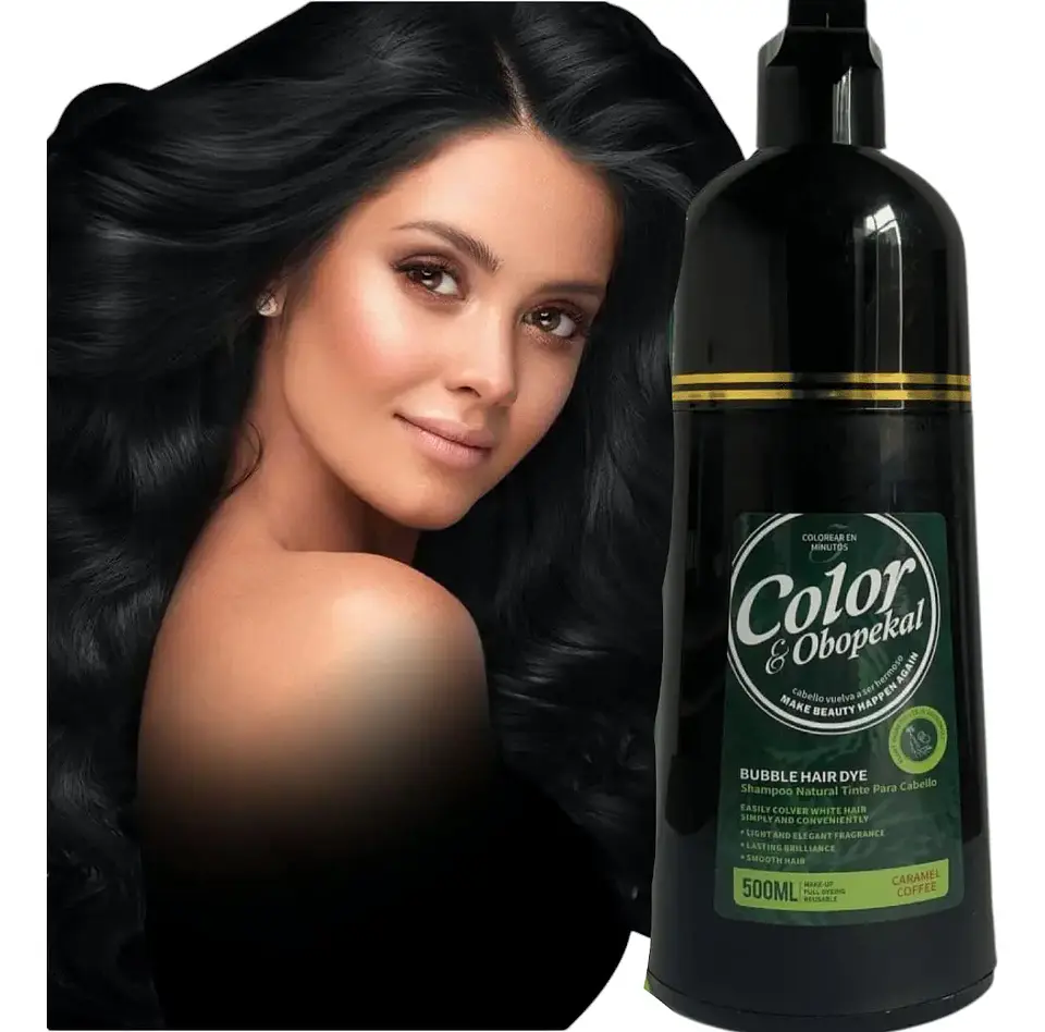 Shampoo Cubre Canas Obopekal Negro Matizante 500ml 3