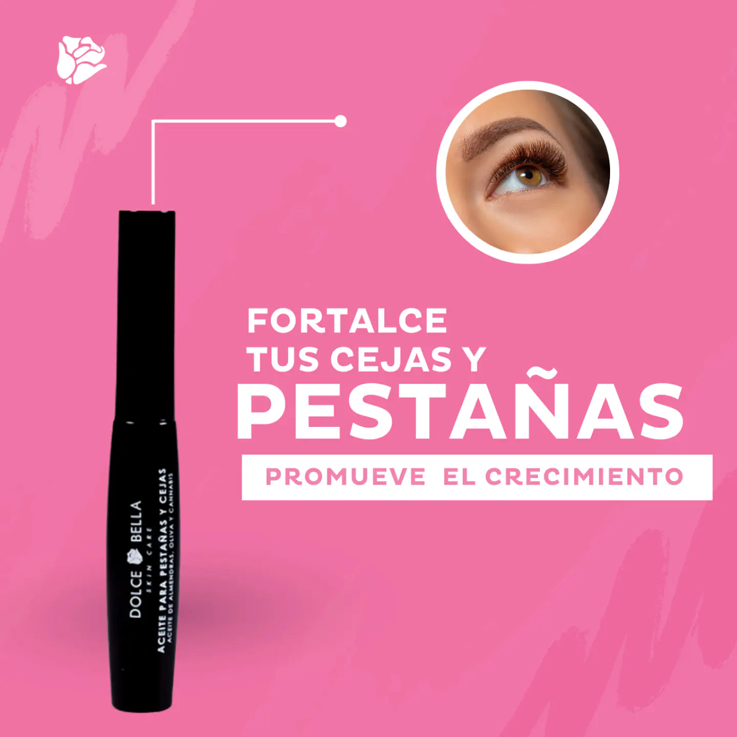 Aceite Crecimeinto Para Pestañas Y Cejas Dolce Bella 3