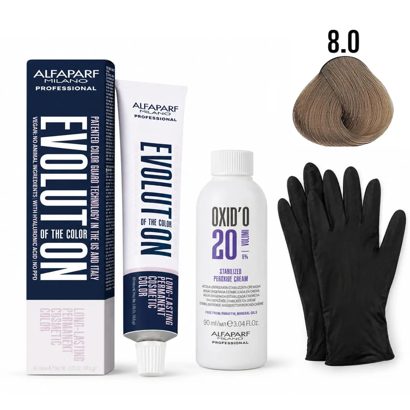 Tintura Evolution Alfaparf Milano Profesional + Oxidante 2