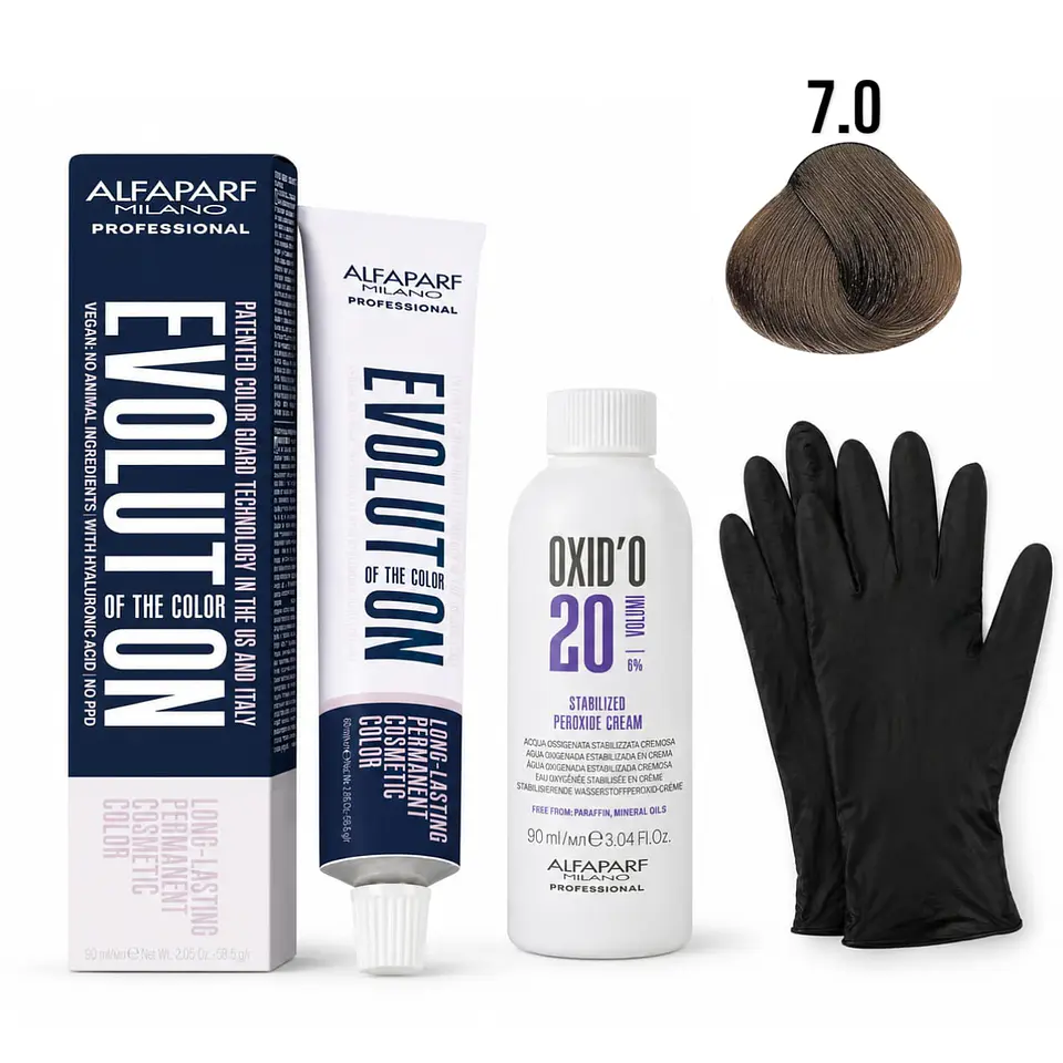 Tintura Evolution Alfaparf Milano Profesional + Oxidante 3