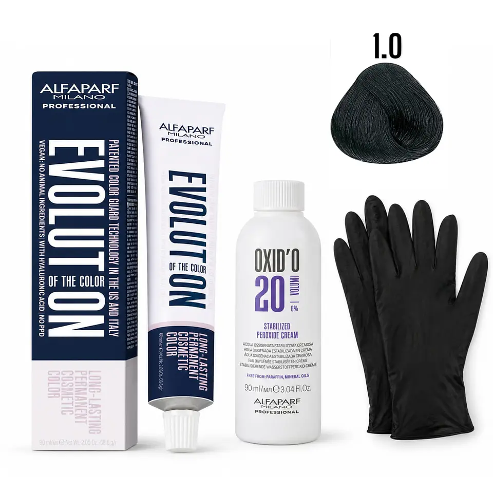 Tintura Evolution Alfaparf Milano Profesional + Oxidante 4