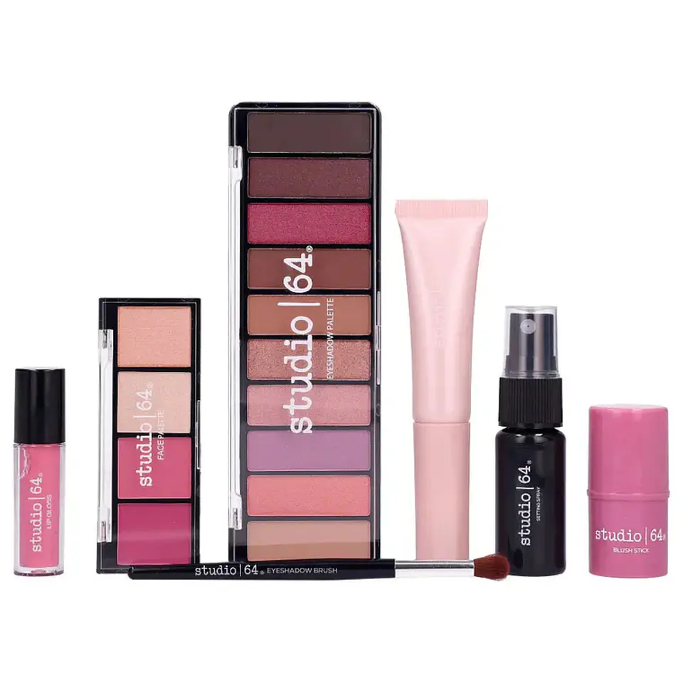 Set De Maquillaje Vibe Y Shine - Studio 64 Paleta Rostro 2