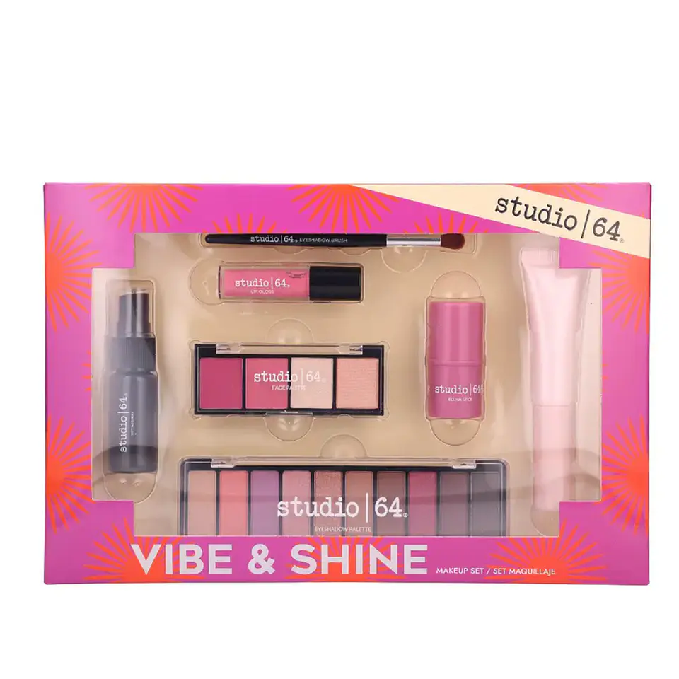 Set De Maquillaje Vibe Y Shine - Studio 64 Paleta Rostro 4