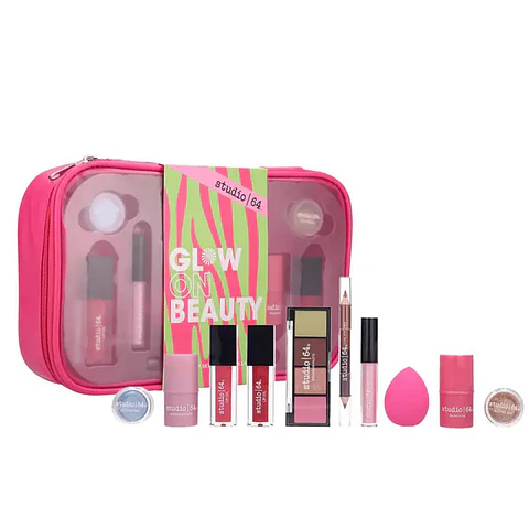 Set Maquillaje Glow On Beauty - Studio 64 Rostro Paleta