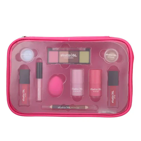 Set Maquillaje Glow On Beauty - Studio 64 Rostro Paleta