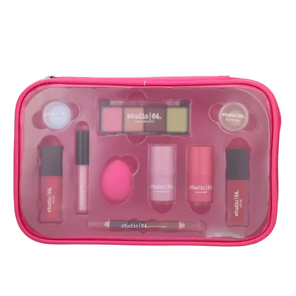 Set Maquillaje Glow On Beauty - Studio 64 Rostro Paleta 2