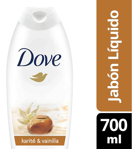 Jabón Líquido Cremoso Humectante Karité Vainilla 700ml Dove