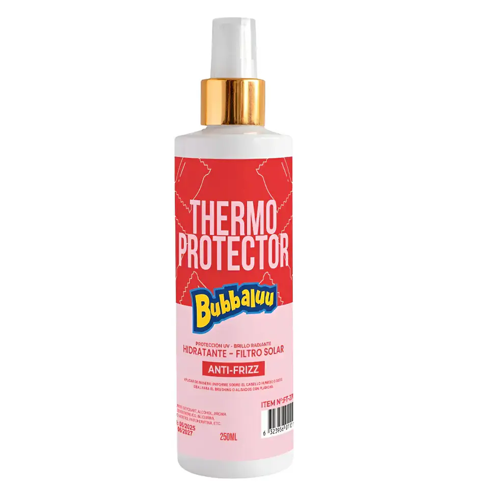 Protector Termico Capilar Antifrizz Bubbaluu Frutilla 250ml 1