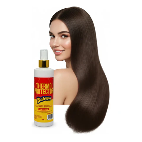 Protector Termico Capilar Antifrizz Bubbaluu Frutilla 250ml