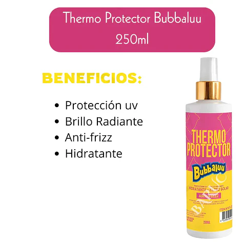 Protector Termico Capilar Antifrizz Bubbaluu Tutifruti 250ml