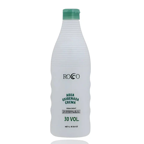 Agua Oxigenada En Crema 30vol 1 Litro Rocco Oxidante