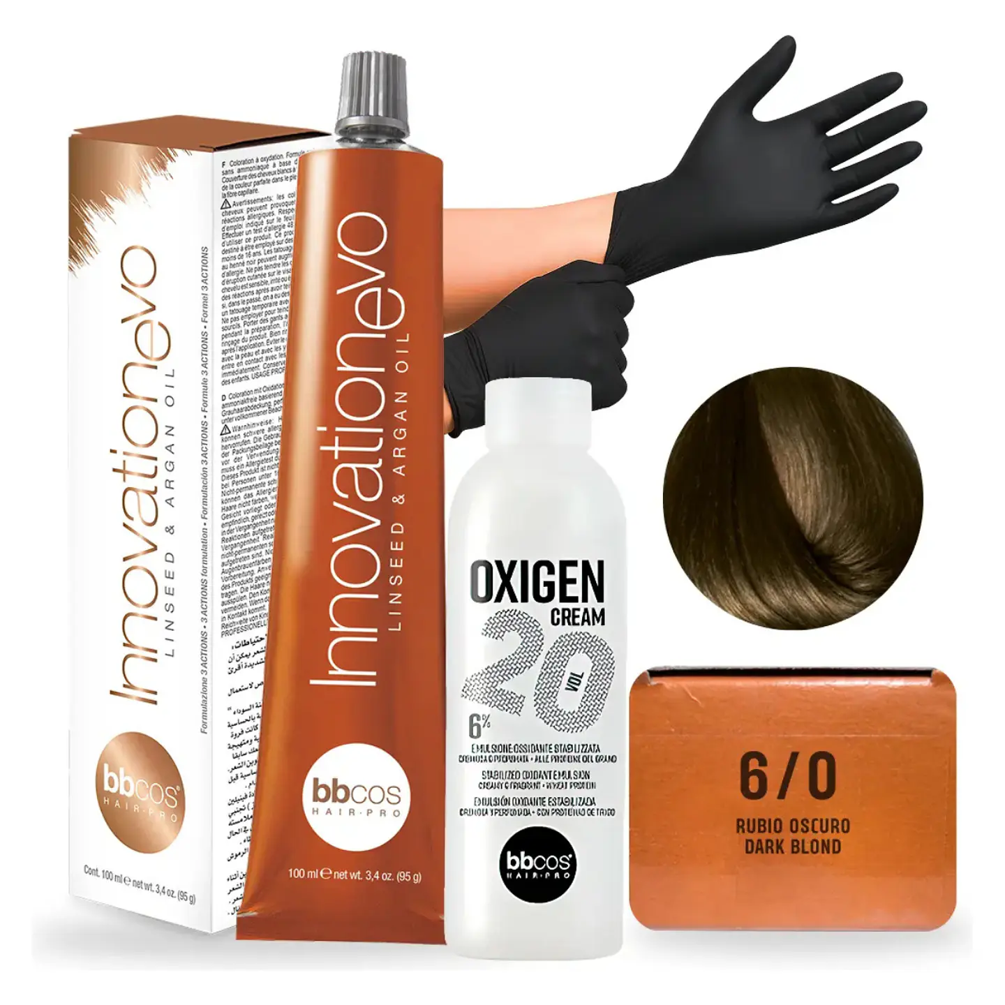 Tintura Innovation Evo Bbcos 100ml + Oxidante 20v 8