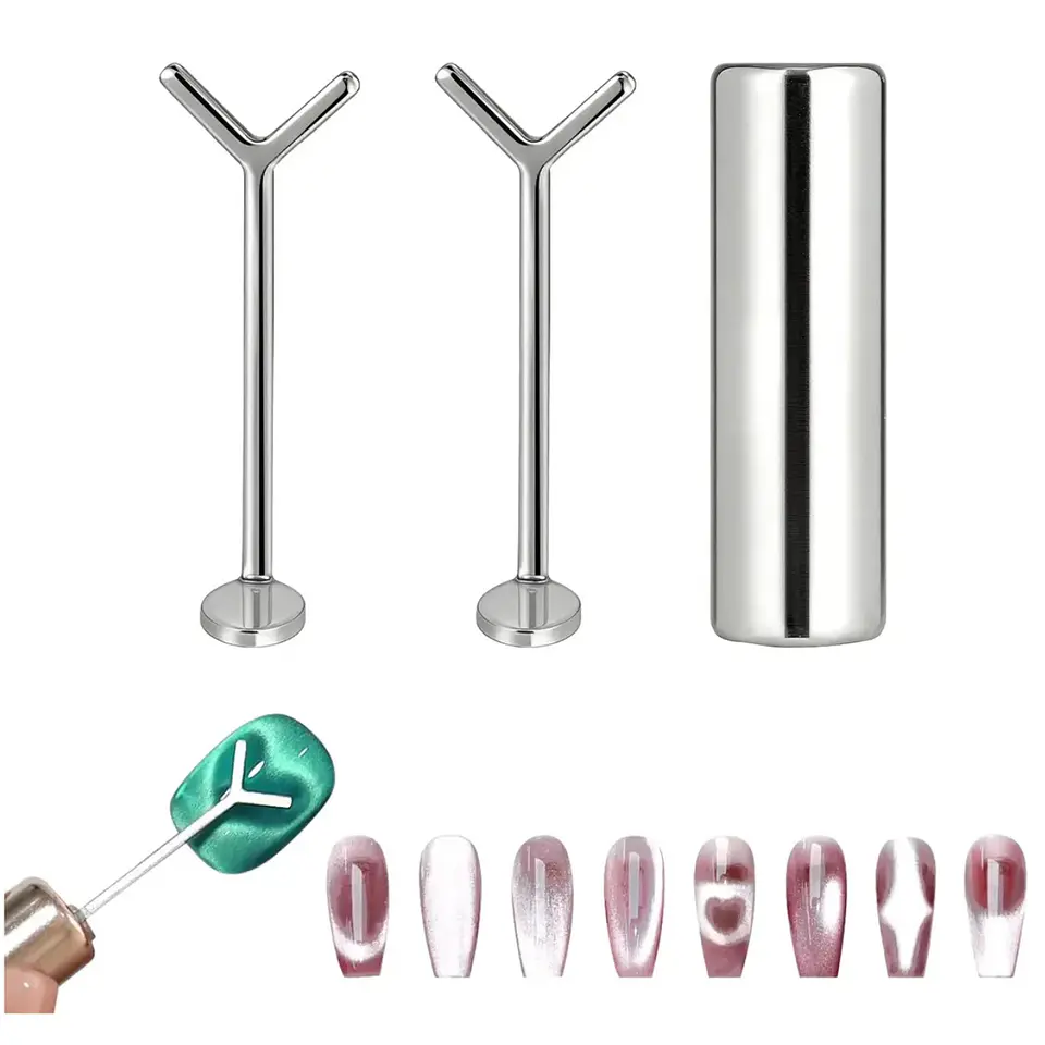 Imán Para Ojo De Gatonail 3 En 1 Y Corazón 3d Uñas Cherimoya 1