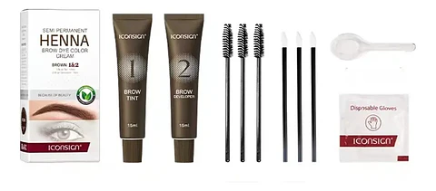 Tinte Semi Permanente Para Cejas Y Pestañas Henna 15ml