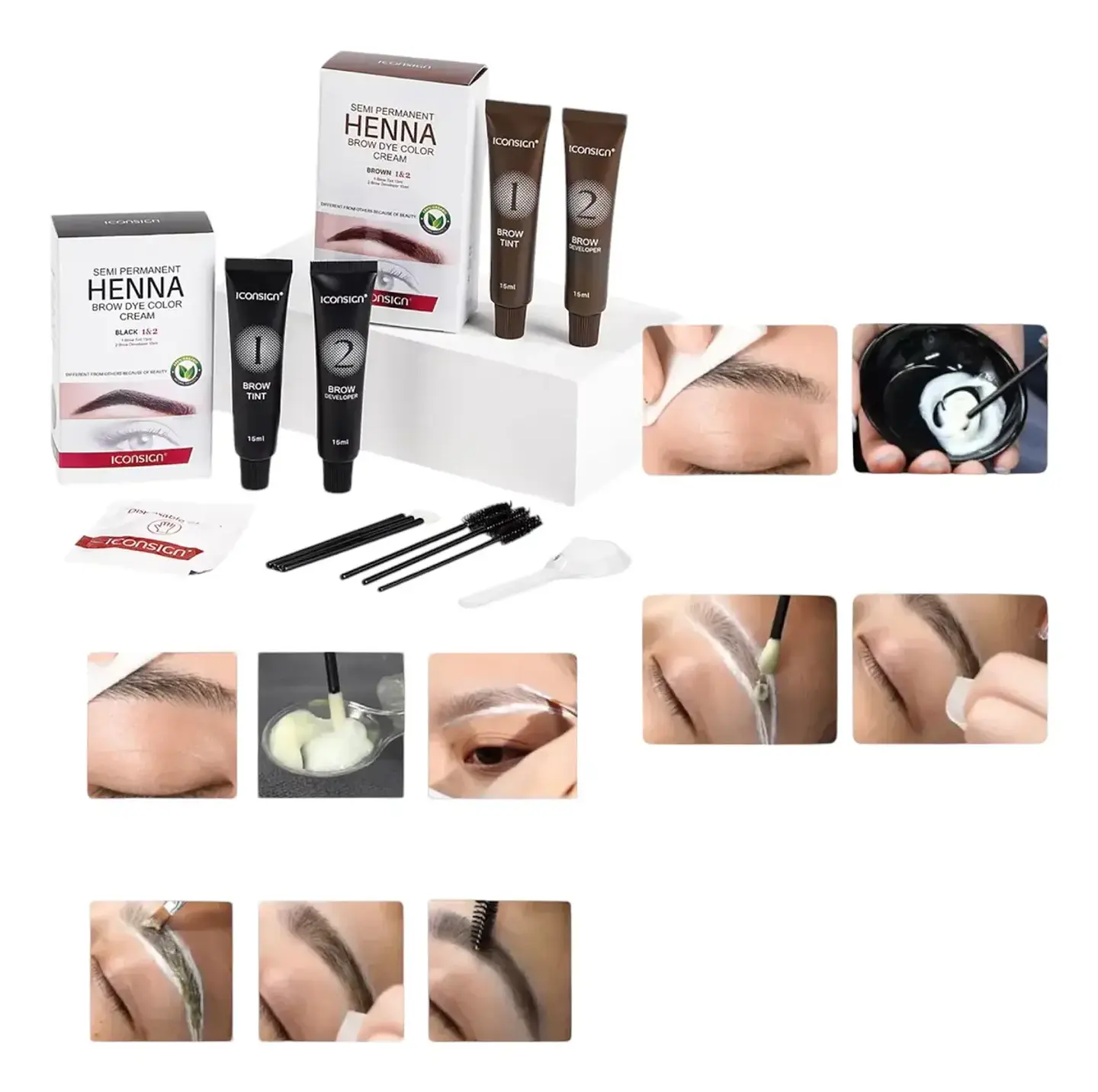 Tinte Semi Permanente Para Cejas Y Pestañas Henna 15ml 8