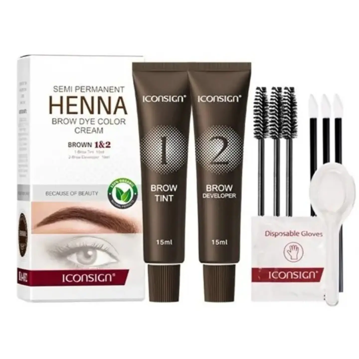Tinte Semi Permanente Para Cejas Y Pestañas Henna 15ml 9