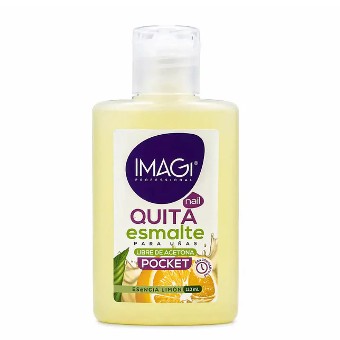 Quita esmaltes Imagi  Tradicional fragancia limón 110mL 1