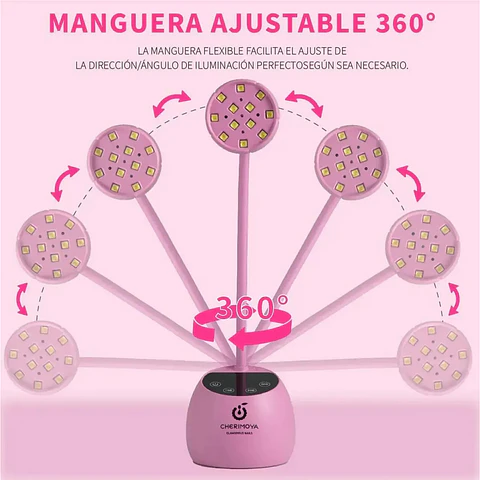 Lámpara De Soft Gel Secado Uv/led Para Uñas 27w Cherimoya