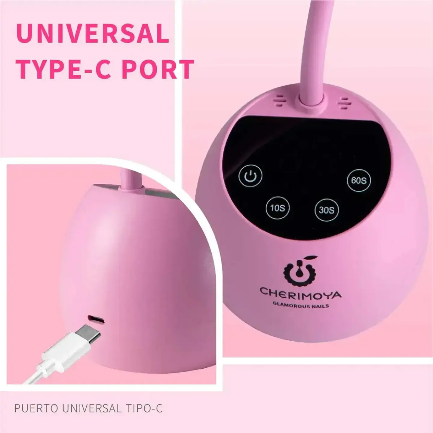 Lámpara De Soft Gel Secado Uv/led Para Uñas 27w Cherimoya 3