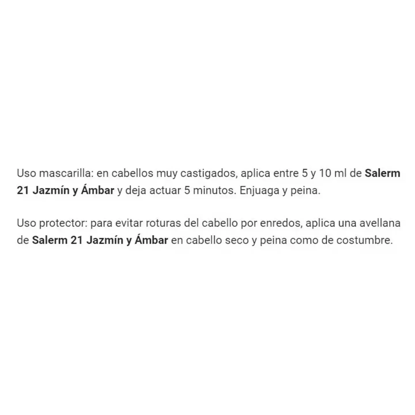 Crema Intensiva Capilar Jazmin Y Ambar 200ml Salerm 21  3