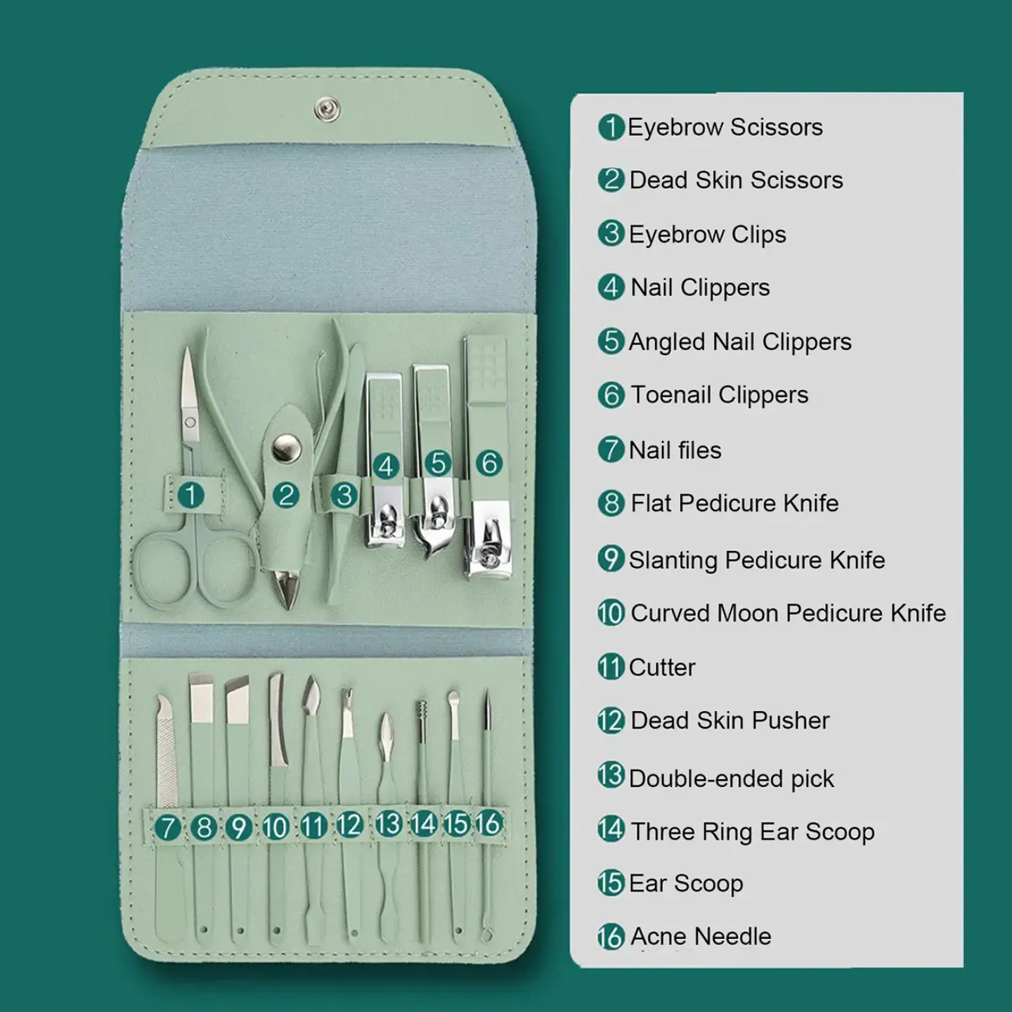Kit De Herramientas Uñas Manicure Pedicure Facial 2