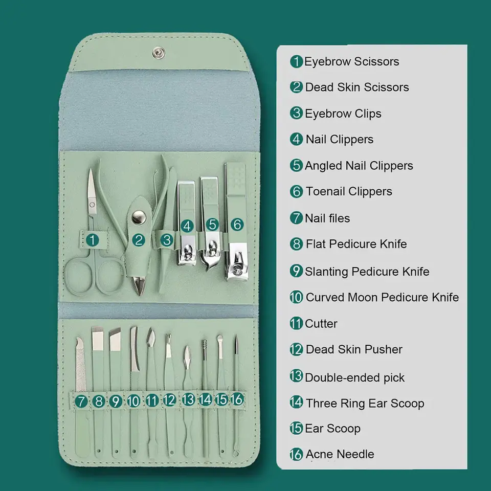Kit De Herramientas Uñas Manicure Pedicure Facial 2