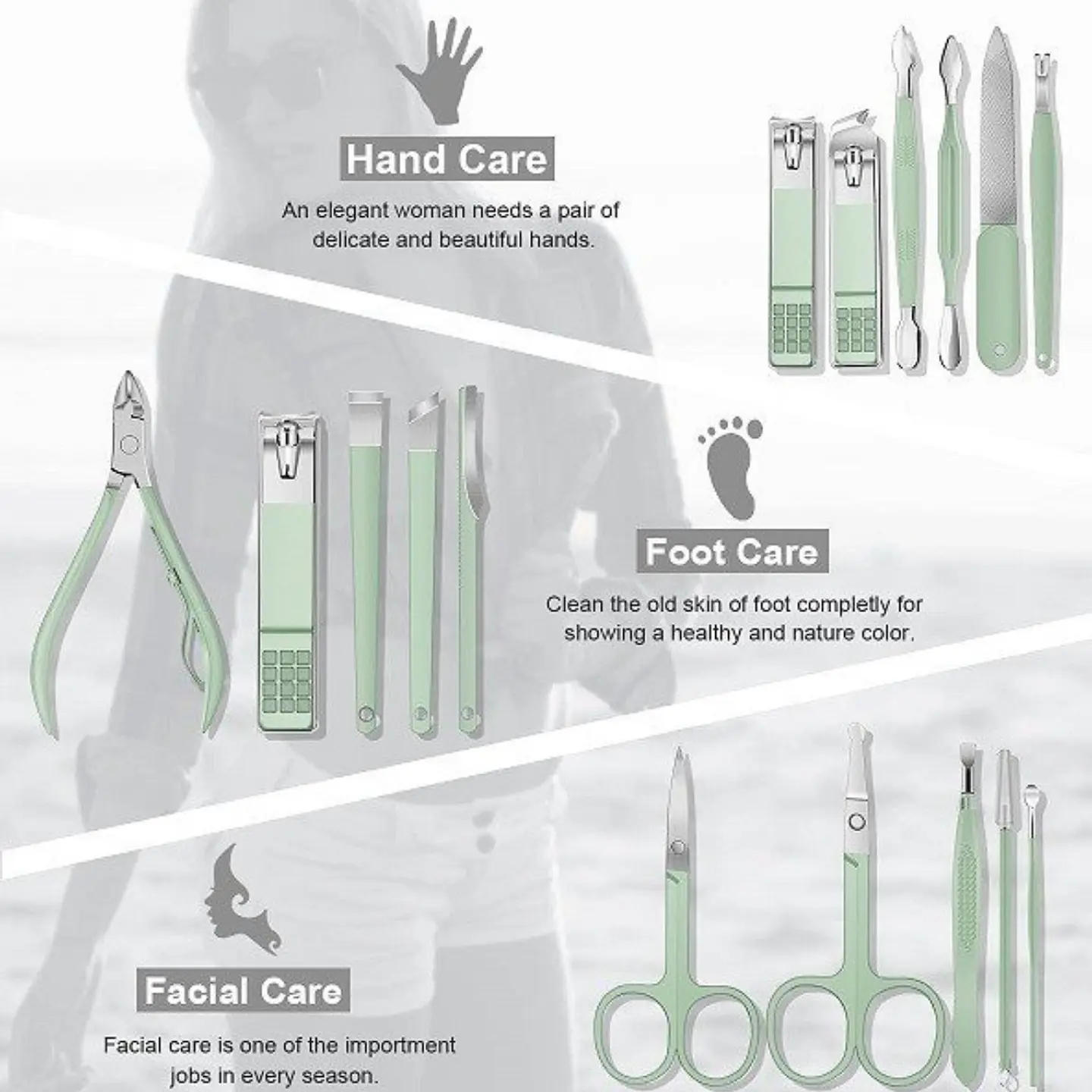 Kit De Herramientas Uñas Manicure Pedicure Facial 5