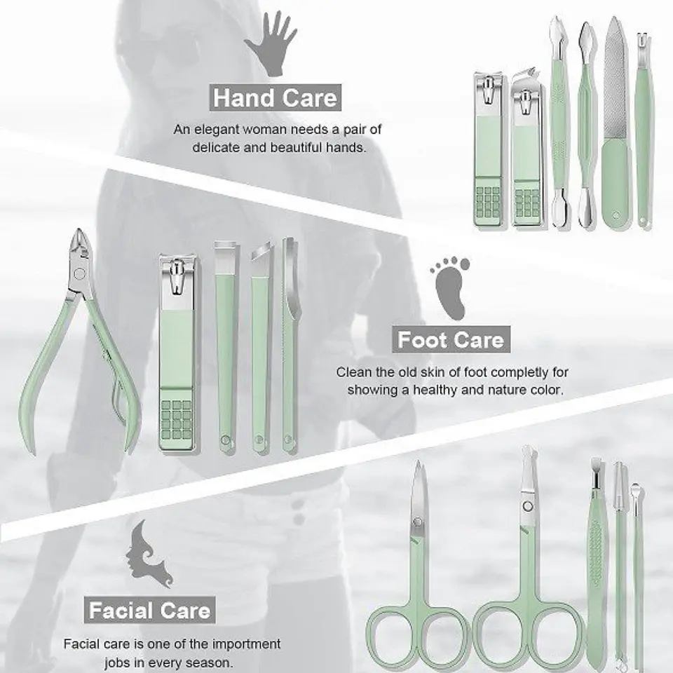 Kit De Herramientas Uñas Manicure Pedicure Facial 5
