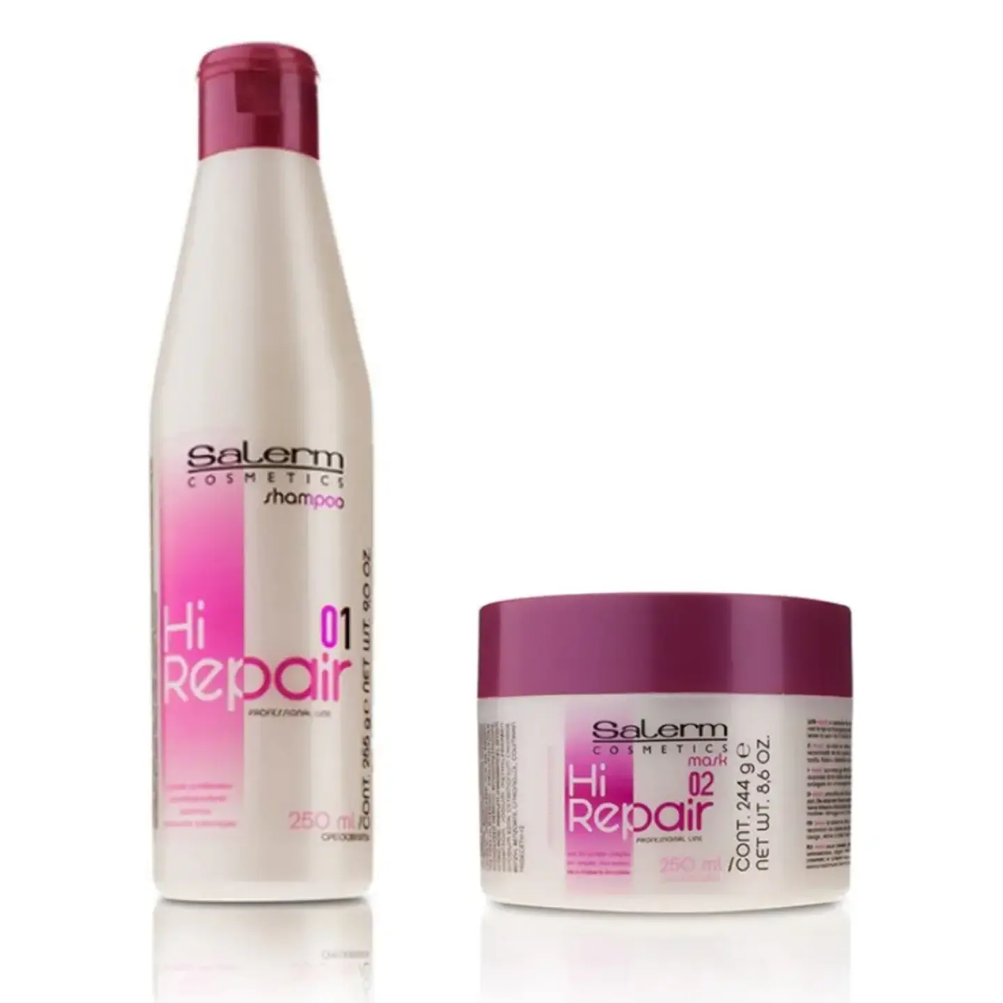 Pack Shampoo + Mascarilla Salerm Hi Repair  1