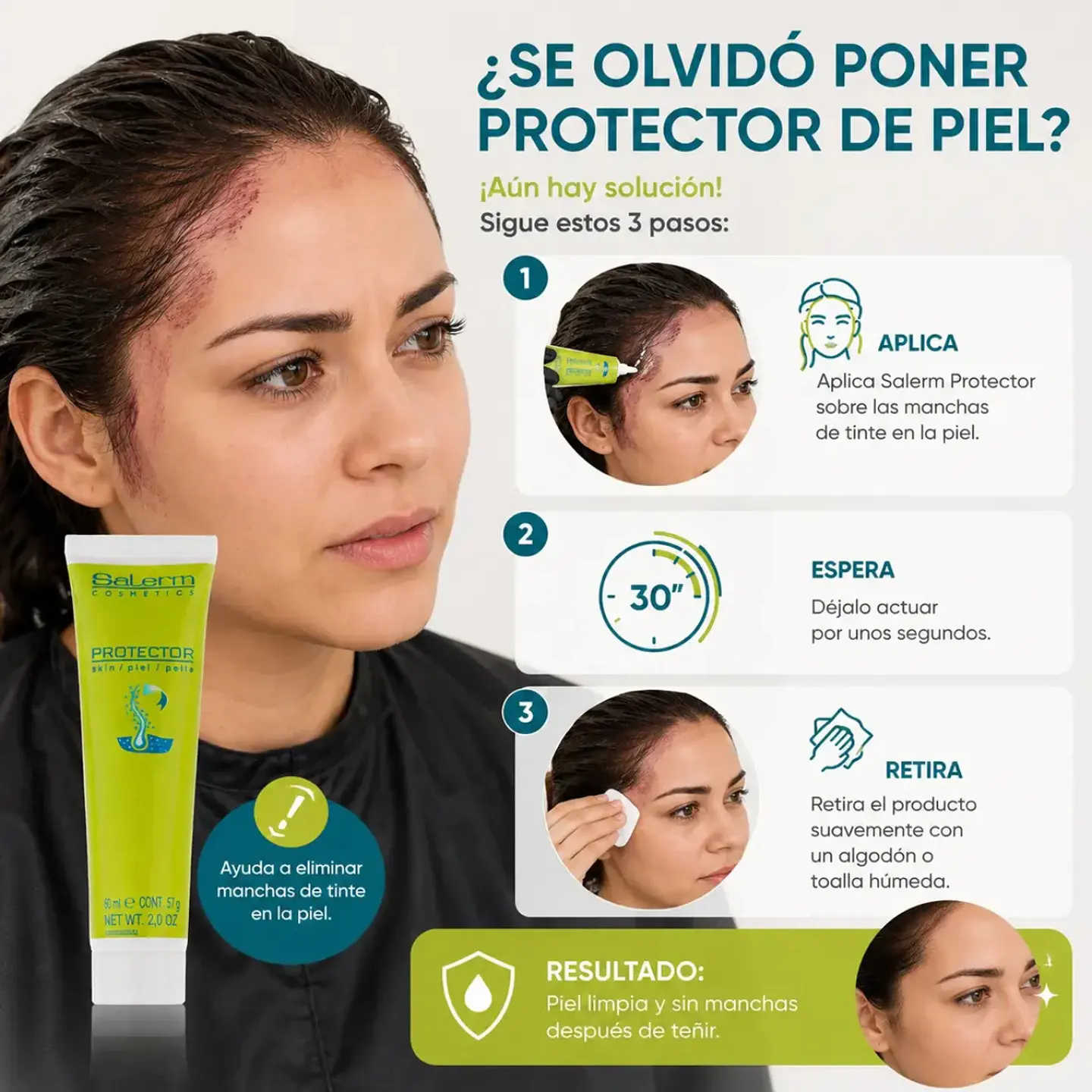 Protector de Piel Anti Manchas de Tinte Salerm 60ml 3