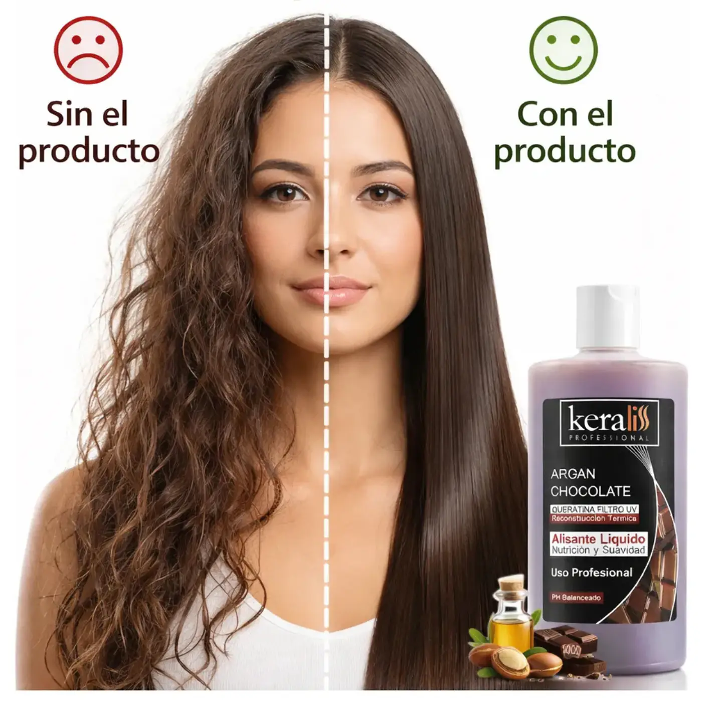Keratina Alisante Argán Chocolate Keraliss Profesional 1000m 5