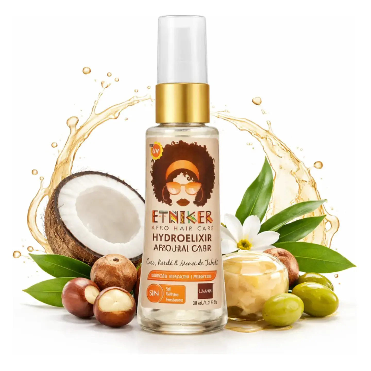 Oleo Capilar Hidroelixir De Aceites Coco Karité Y Monoi Etniker 38ml 1