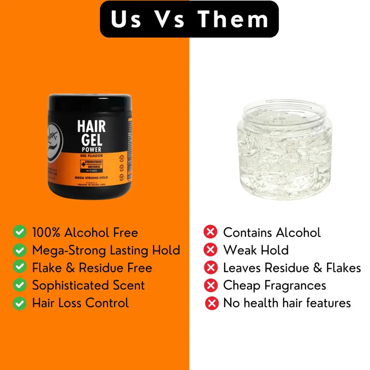 Gel Fijadora Cabello Rolda Hair Power 500g 2
