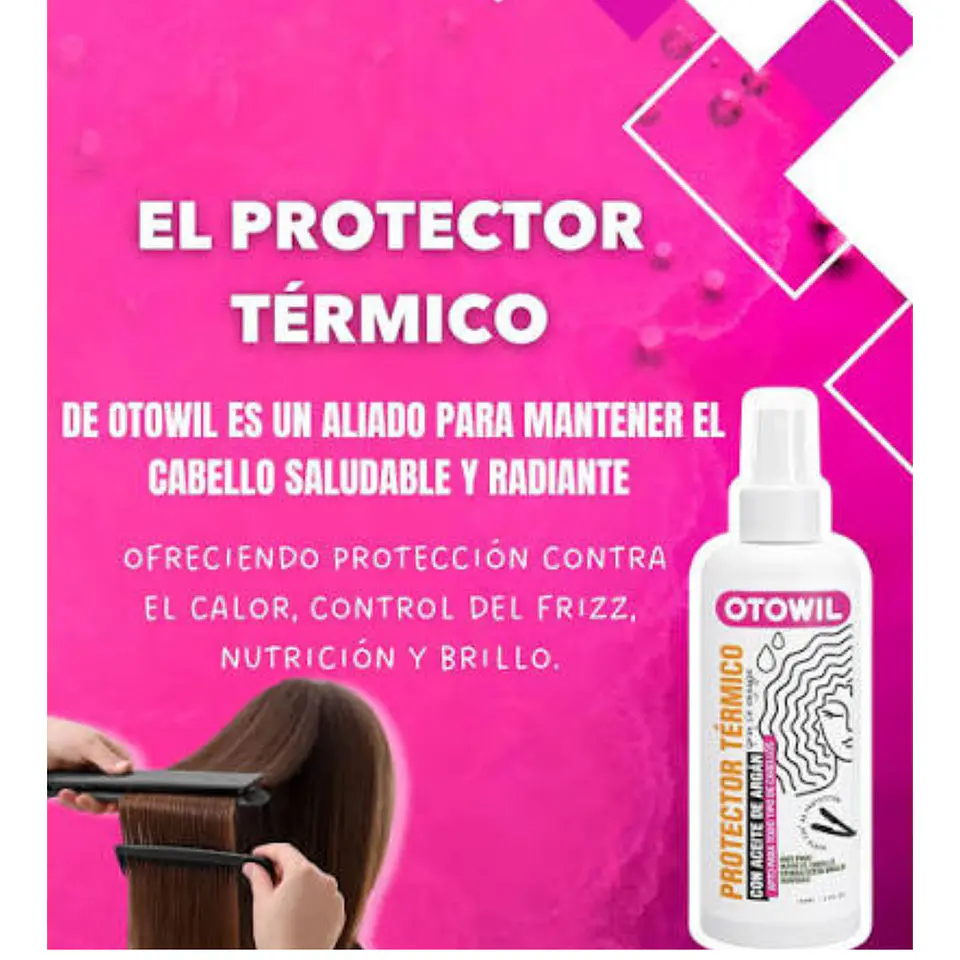 Protector Térmico con Aceite de Argán Anti Frizz Otowil 2