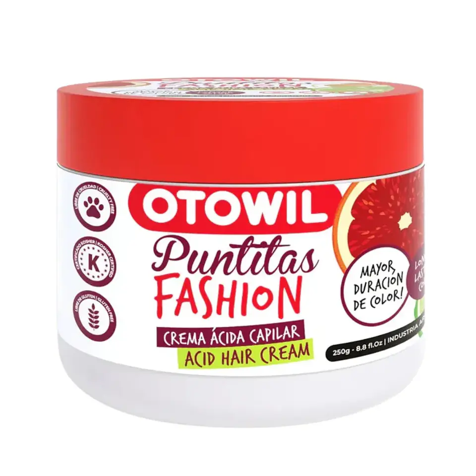 Crema Ácida Selladora Puntitas Fashion Cabello Otowil 250gr 1